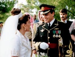 حفل زفاف سمو الأمير عبدالله بن الحسين وسمو الأميرة رانيا العبدالله10-6-1993