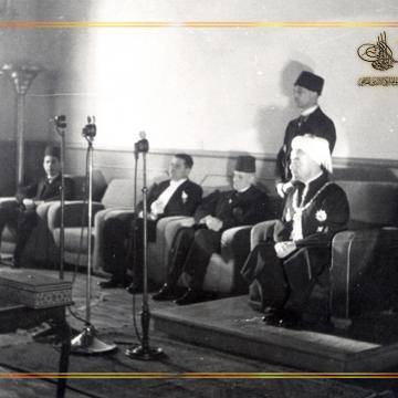 جلالة الملك المؤسس عبد الله الأول في يوم استقلال المملكة