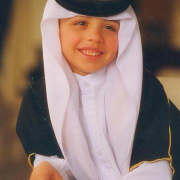 سمو الأمير الحسين بن عبدالله الثاني ولي العهد، في ريعان الطفولة