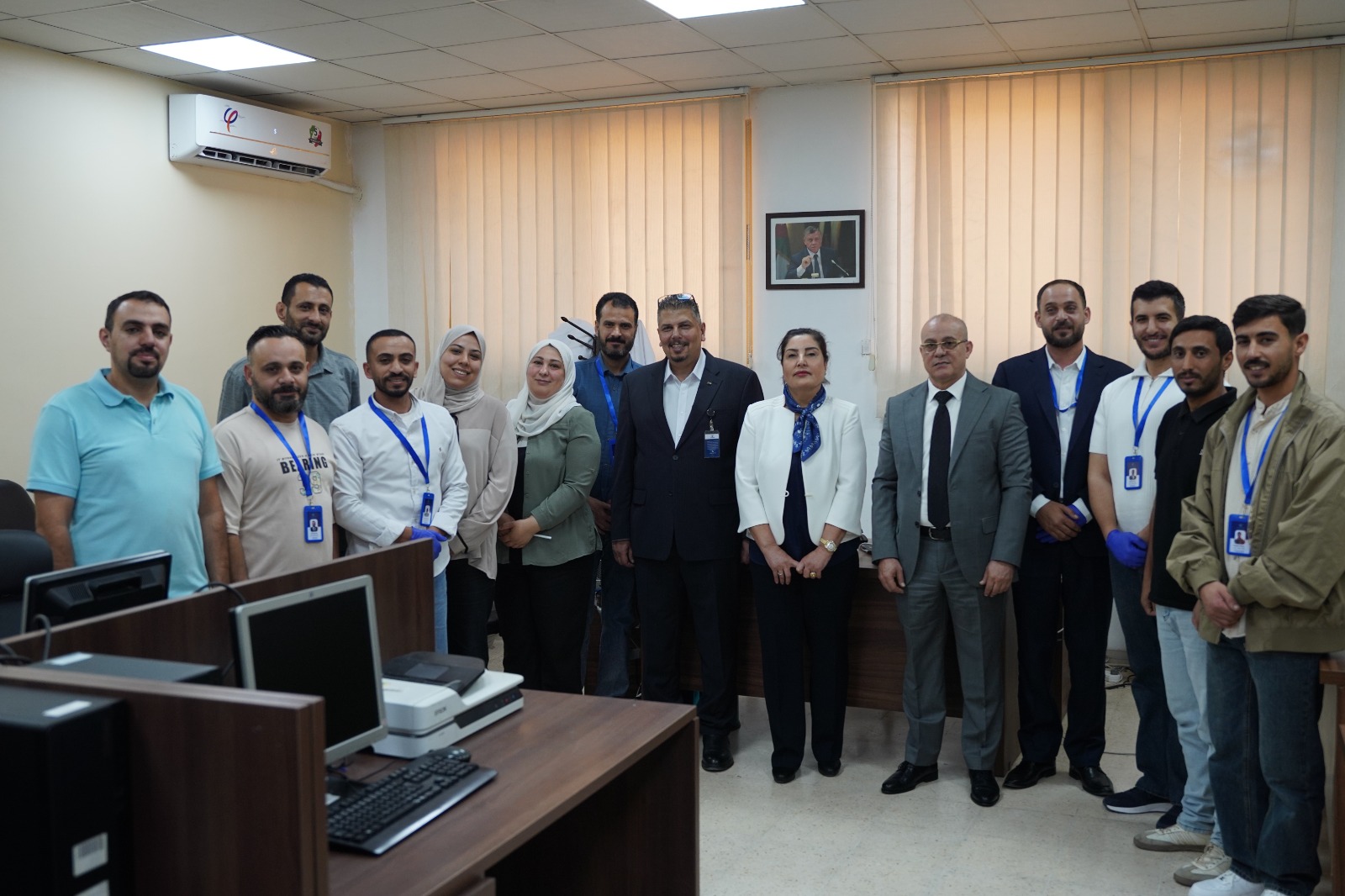 المديرة العامة للمركز  تتفقد مشروع أرشفة وثائق دائرة المتابعة والتفتيش